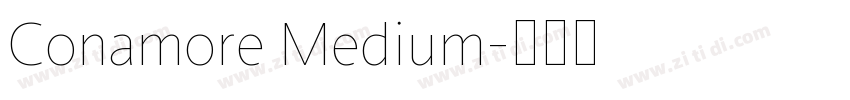 Conamore Medium字体转换